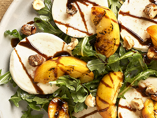 Galbani Grilled Peaches With Fresh Mozzarella Lactalis Culinary